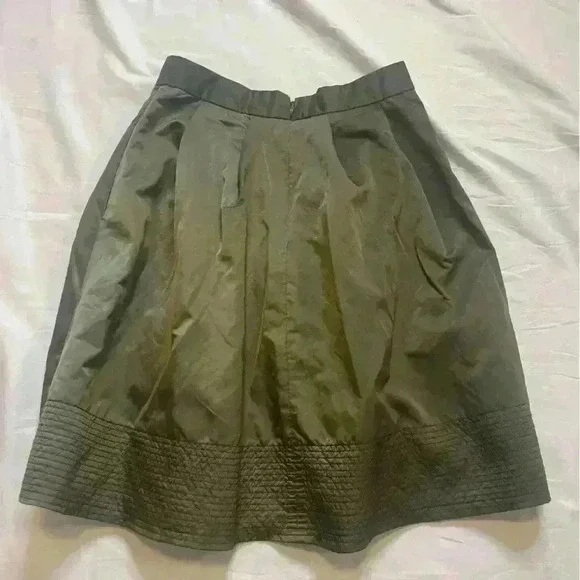 Banana Republic Size 4 Women’s Pleated Pocket Dress Olive Green - Picture 6 of 9